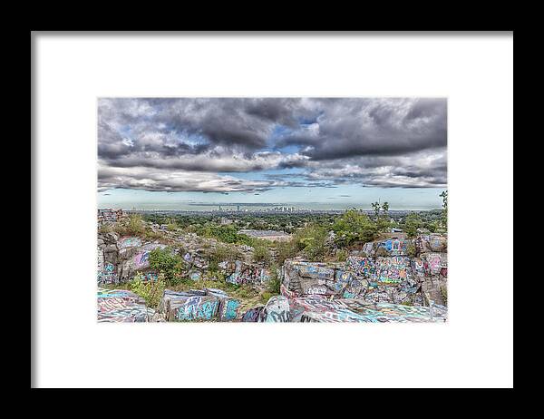 Quincy Quarries And Boston Framed Print featuring the photograph Quincy Quarries and Boston by Brian MacLean