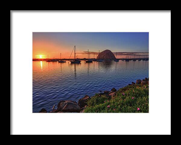 Morro Bay Framed Print featuring the photograph Quite Sunset by Beth Sargent