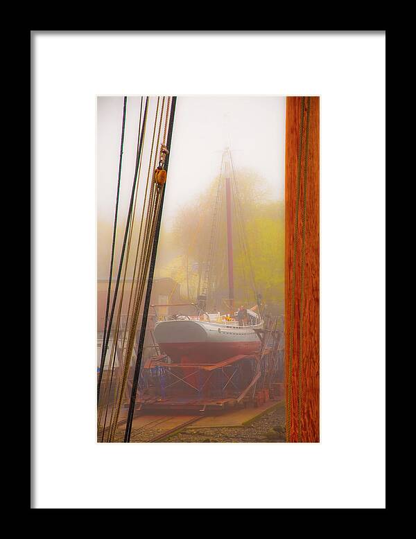Dry Dock Framed Print featuring the photograph R n R by Jeff Cooper