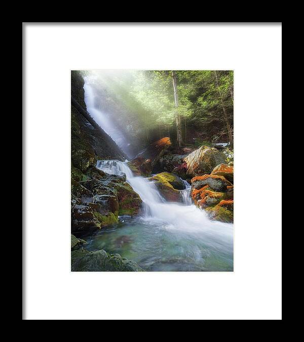 Race Brook Falls Framed Print featuring the photograph Race Brook Falls 2017 by Bill Wakeley