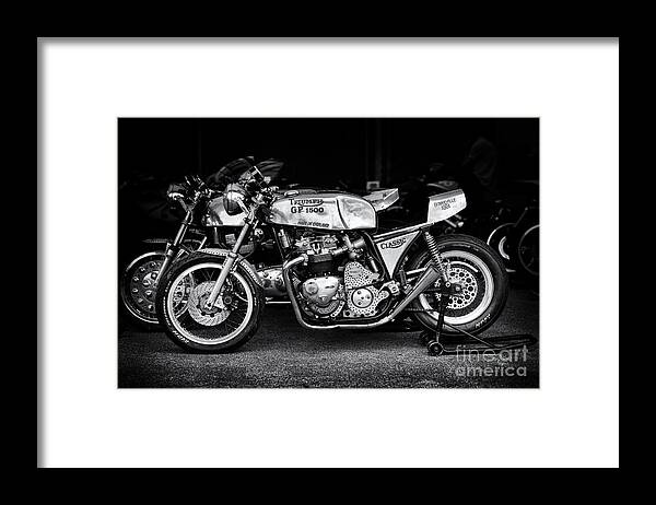 Racing Framed Print featuring the photograph Racing Triumph Special by Tim Gainey