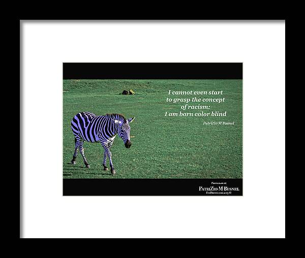 Racism Framed Print featuring the photograph Racism by PatriZio M Busnel