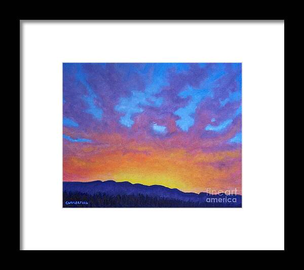 Landscape Framed Print featuring the painting Radiance by Brian Commerford