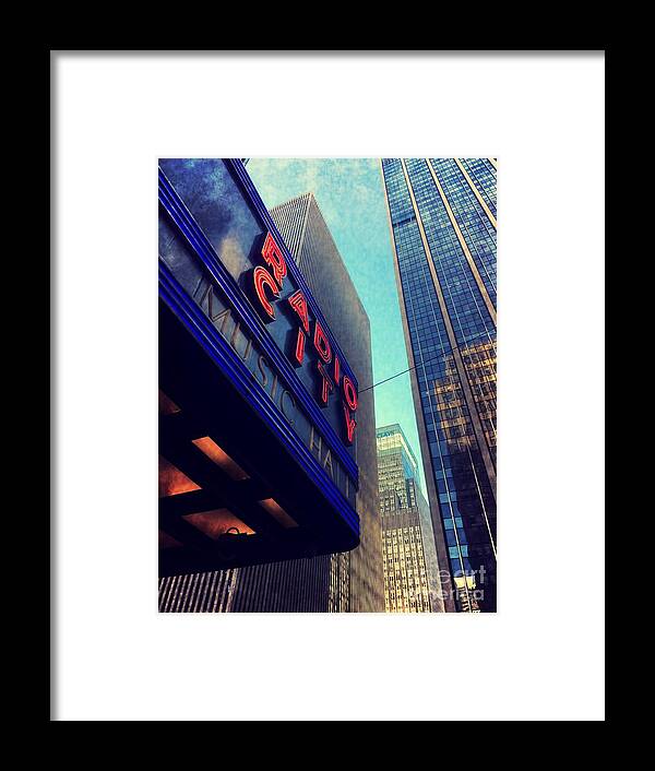 Radio City Framed Print featuring the photograph Radio City by Onedayoneimage Photography