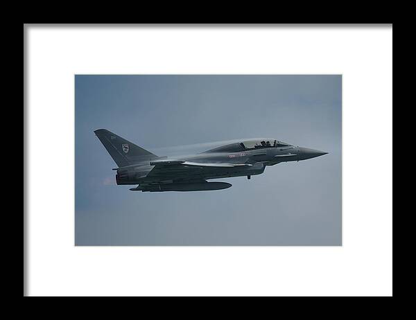 Eurofighter Framed Print featuring the photograph RAF Eurofighter Typhoon T1 by Tim Beach