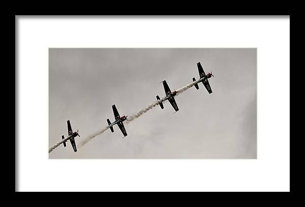 Global Framed Print featuring the photograph RAF Scampton 2017 - Global Stars In A Line by Scott Lyons