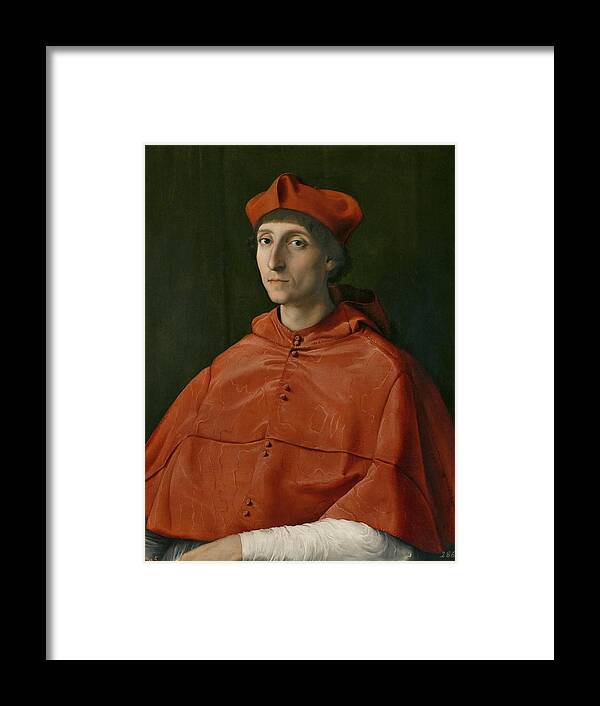 Cardinal Framed Print featuring the painting Rafael by MotionAge Designs