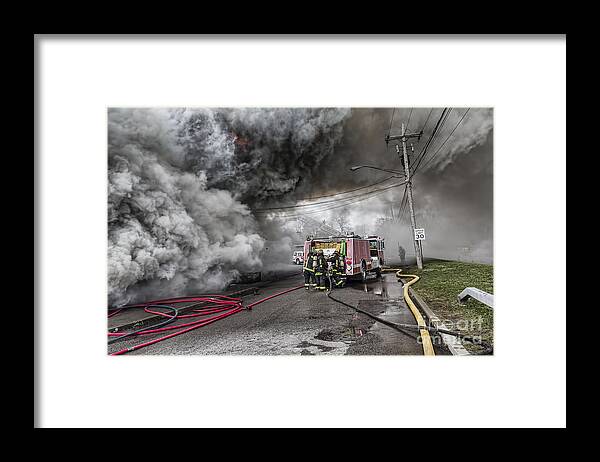 Raging Inferno Framed Print featuring the photograph Raging Inferno by Jim Lepard