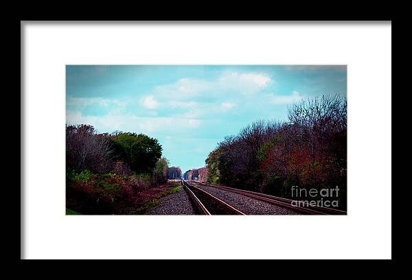 Railroad Tracks Framed Print featuring the photograph Railroad to Nowhere by JB Thomas