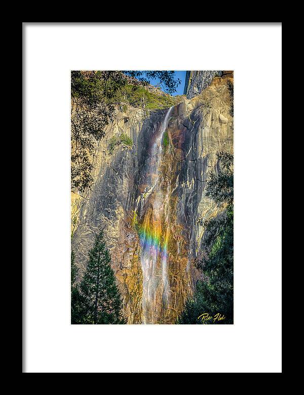 Bridal Veil Falls Framed Print featuring the photograph Rainbow at Bridal Veil by Rikk Flohr