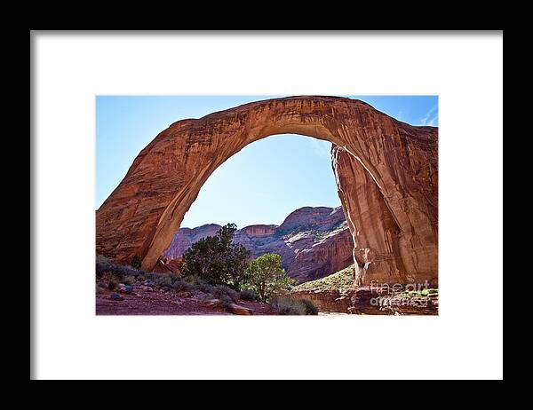 Arizona Framed Print featuring the photograph Rainbow Bridge by Kathy McClure