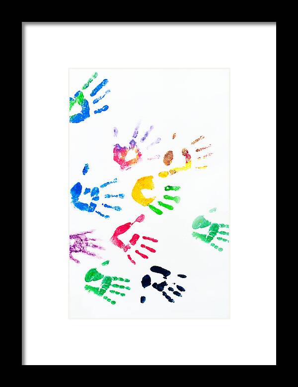 Rainbow Framed Print featuring the photograph Rainbow Color Arms Prints by Jenny Rainbow