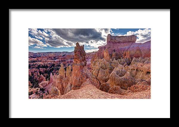 Bryce Canyon Framed Print featuring the photograph Rainbow Hoodoos of Bryce Canyon by Pierre Leclerc Photography