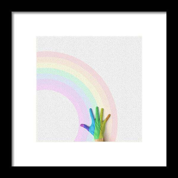 Nuaci�n Framed Print featuring the photograph Rainbow by Jesus Ortiz