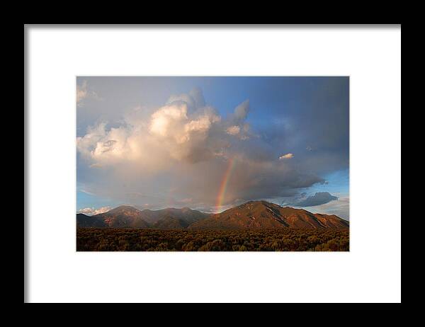 Taos Framed Print featuring the photograph Rainbow Mountain by Glory Ann Penington