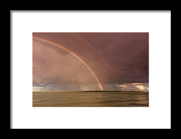Rainbows Framed Print featuring the photograph Rainbows by Peter Ponzio