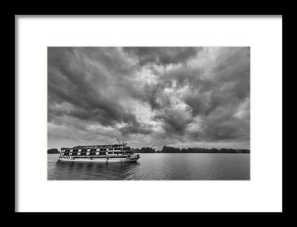 Rainy Framed Print featuring the photograph Rainy day cruise by Hitendra SINKAR