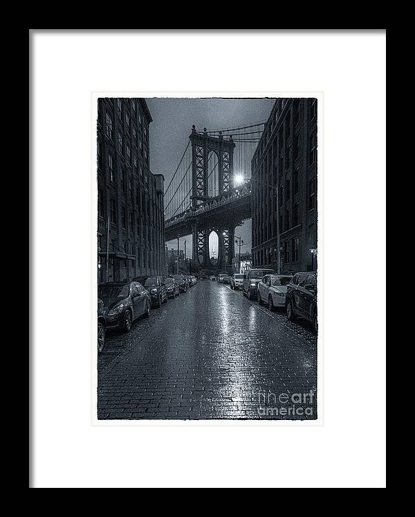 New York City Framed Print featuring the photograph Rainy Day in Brooklyn by Marco Crupi