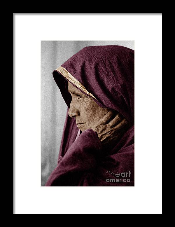 Woman Framed Print featuring the photograph Rajasthani Tribal Woman - Pushkar, India by Craig Lovell