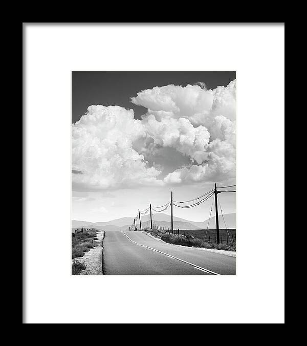 San Diego Framed Print featuring the photograph Ramona Monsoon Beyond Road by William Dunigan