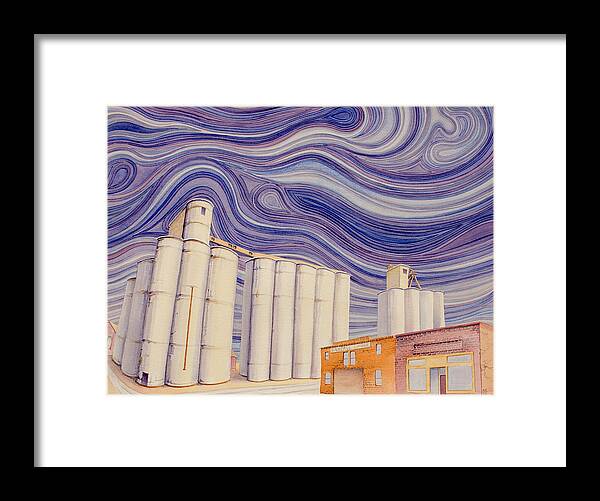 Iowa Framed Print featuring the painting Randall by Scott Kirby