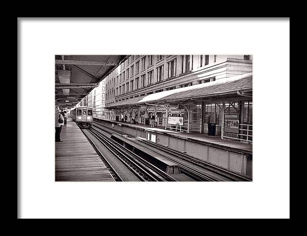 Cta Framed Print featuring the photograph Randolph Street Station Chicago by Steve Gadomski