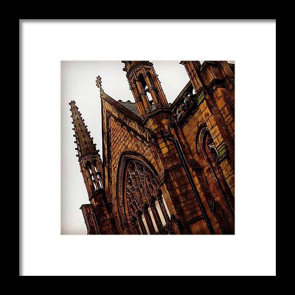 Leeds Framed Print featuring the photograph Random #gothic Church From Down The by Dante Harker