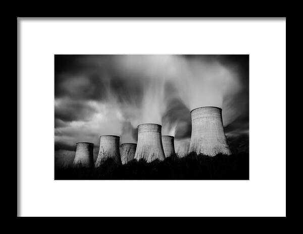Chimey Framed Print featuring the photograph Ratcliffe Power Station by Tim Allen