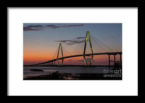  Framed Print featuring the photograph Ravenel Bridge by ELDavis Photography