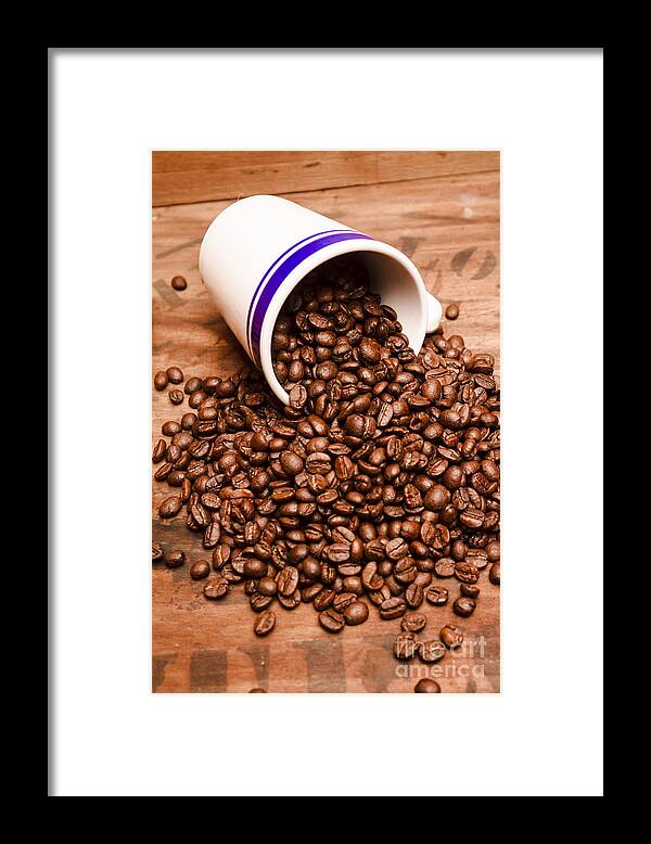 Espresso Framed Print featuring the photograph Raw espresso in the making by Jorgo Photography