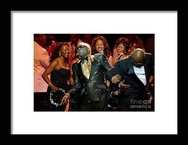 Ray Charles Framed Print featuring the photograph Ray Charles 06 Detroit 2002 by Ray Manning