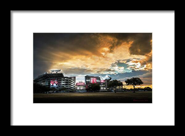 Stadium Framed Print featuring the photograph Raymond James Stadium by Marvin Spates