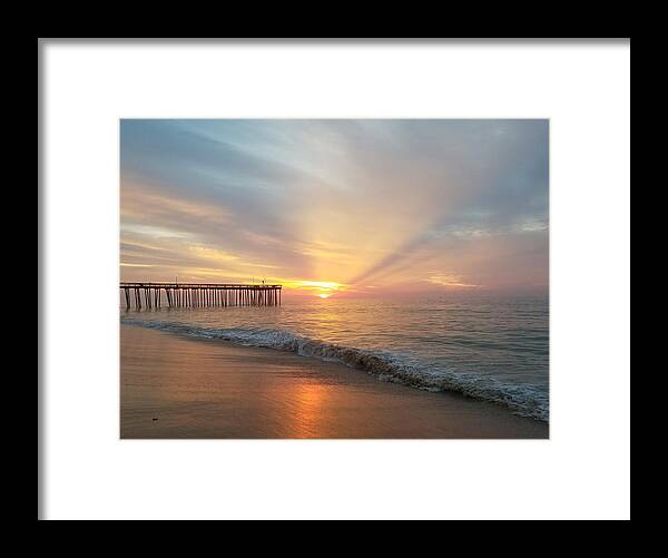 Sun Framed Print featuring the photograph Rays and Reflections by Robert Banach