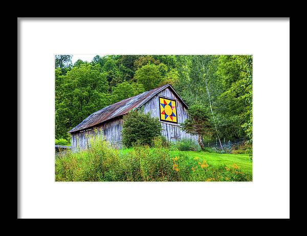 Barn Quilts Framed Print featuring the photograph Ray's Star by Dale R Carlson
