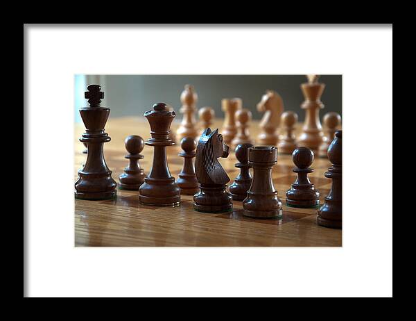 Chess Framed Print featuring the photograph Ready for Battle by Frank Mari