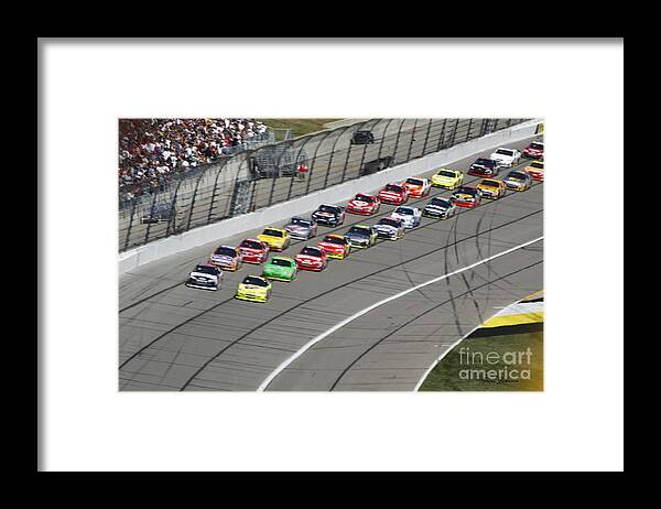 Race Cars Framed Print featuring the photograph Ready for Race by Yumi Johnson