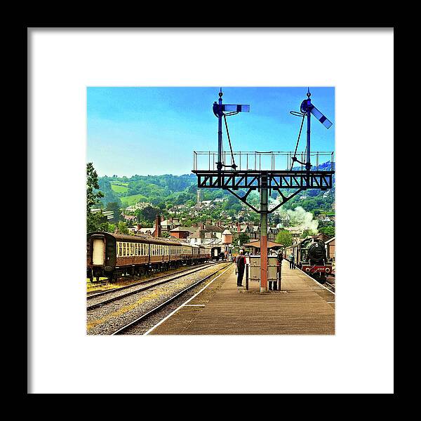 Railways Framed Print featuring the photograph Ready For The Off by Richard Denyer