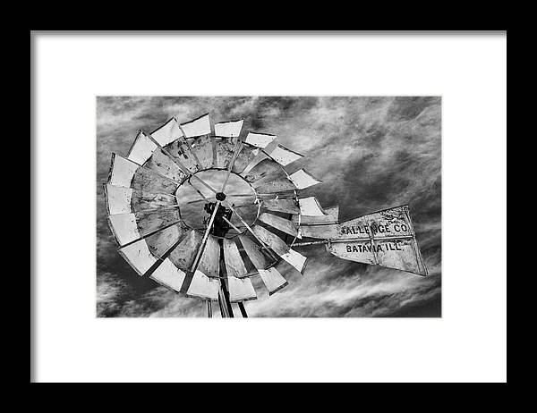 Windmill Framed Print featuring the photograph Ready for Wind - #1 by Stephen Stookey