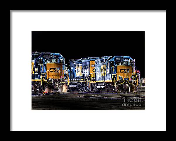 Csx Framed Print featuring the photograph Ready to Roll by William Norton