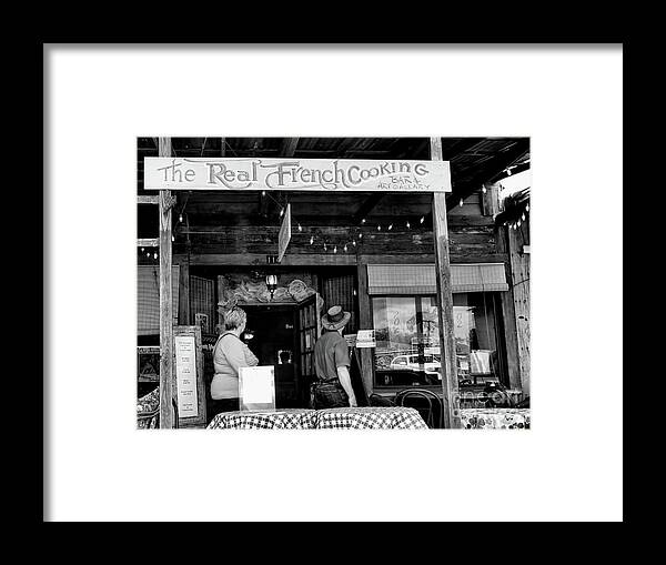 Breaux Bridge Framed Print featuring the photograph Real French Cooking Louisiana Restaurant by Chuck Kuhn