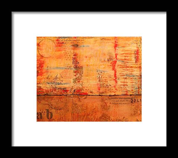 Acrylic Framed Print featuring the painting Rebar by Brenda O'Quin
