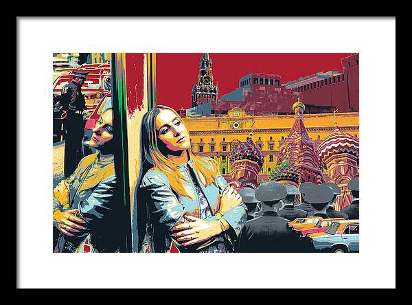 Russia Framed Print featuring the mixed media Reconstruction by Shay Culligan