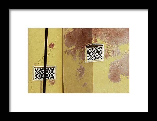 Minimal Framed Print featuring the photograph Rectangle Versus Square Cut Versus Uncut by Prakash Ghai