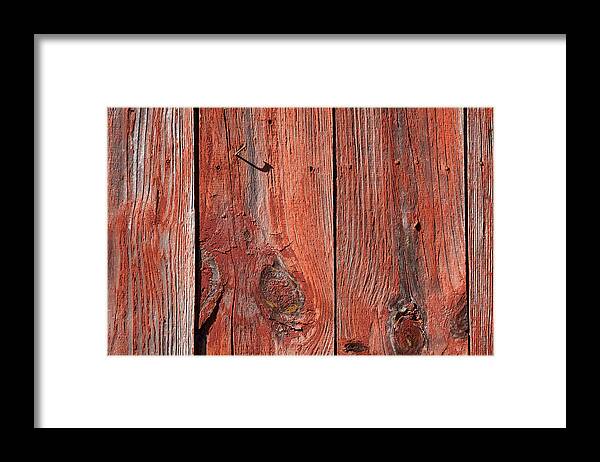 Americana Framed Print featuring the photograph Red Barn Planks by David Letts