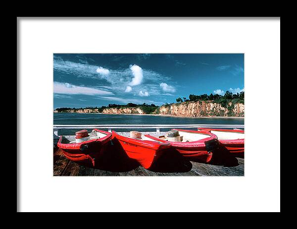 The Walkers Framed Print featuring the photograph Red Boat Diaries by The Walkers