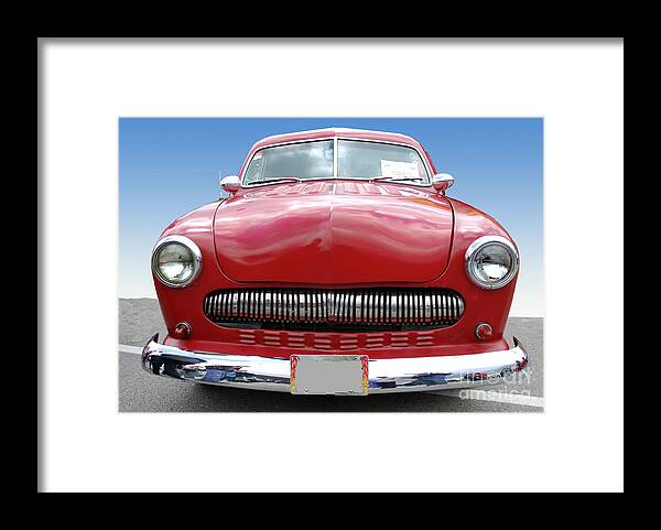 Red Framed Print featuring the photograph Red Car by Bill Thomson