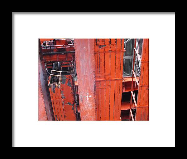 Red Ceiling Framed Print featuring the photograph Red Ceiling by Feather Redfox