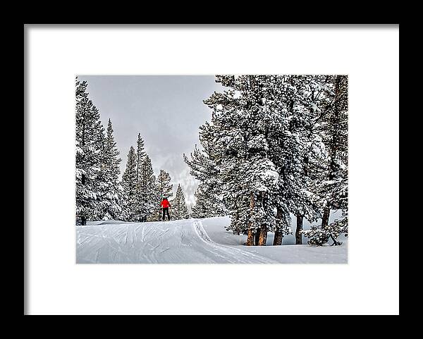 Activity Framed Print featuring the photograph Red Coat by Maria Coulson