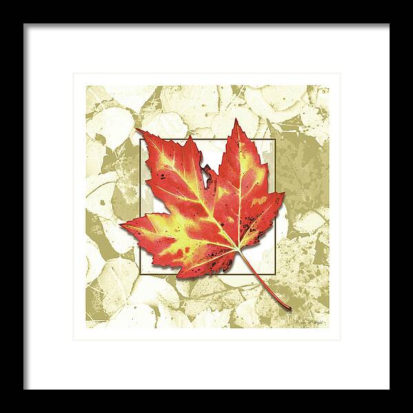 Jon Q Wright Framed Print featuring the painting Red Fall by Jon Q Wright