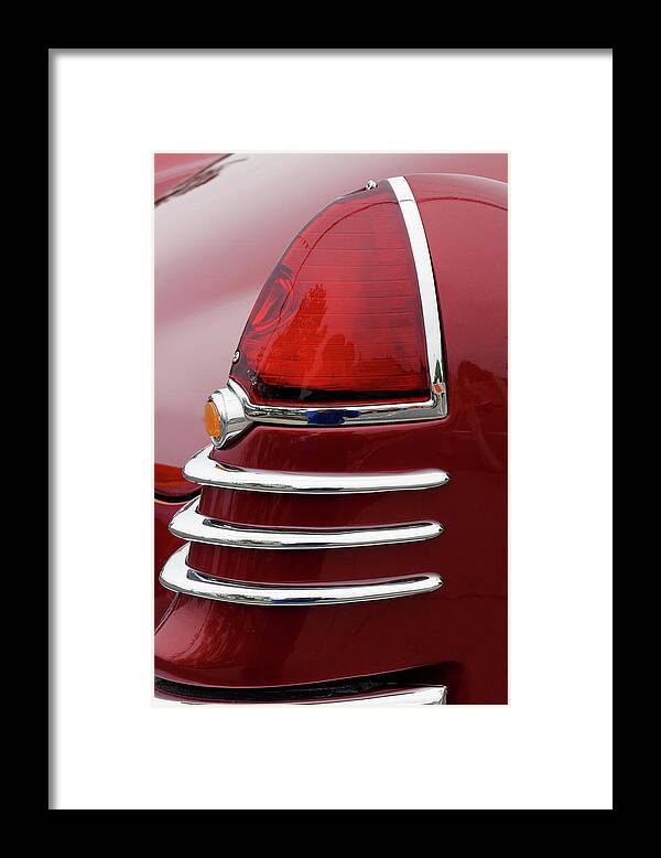 Car Framed Print featuring the photograph Red Fender by Steve Gravano